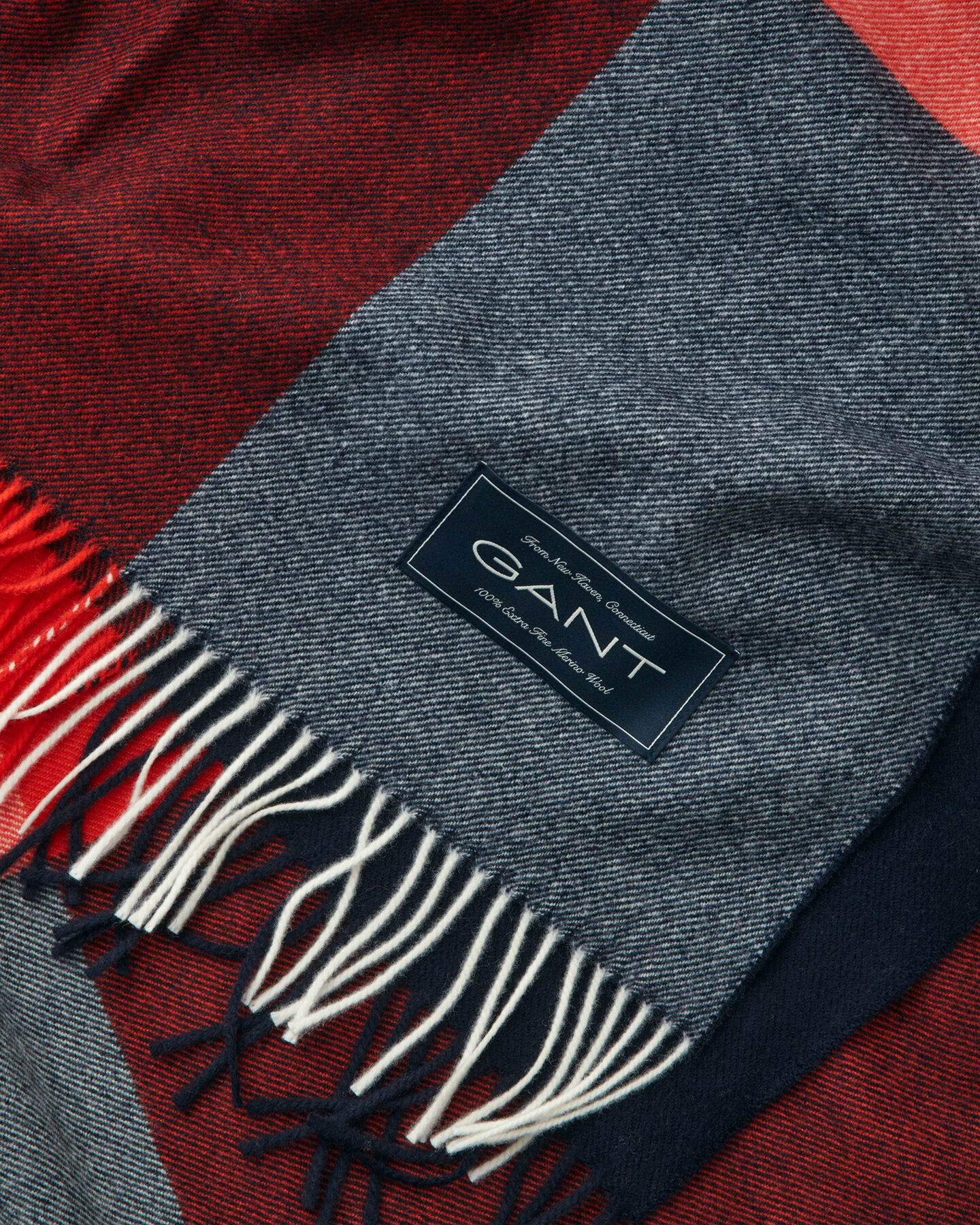 Ternet tæppe af ekstra fin merinould