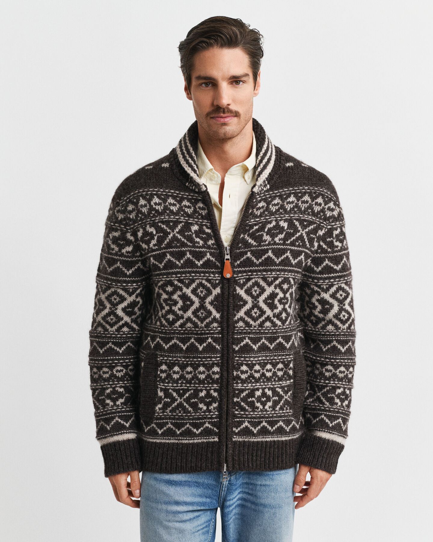 Cardigan i jacquard