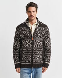 Cardigan i jacquard