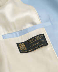 Slim fit hørblazer med stræk