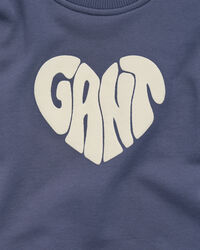 Girls Heart Graphic sweatshirt med crewneck