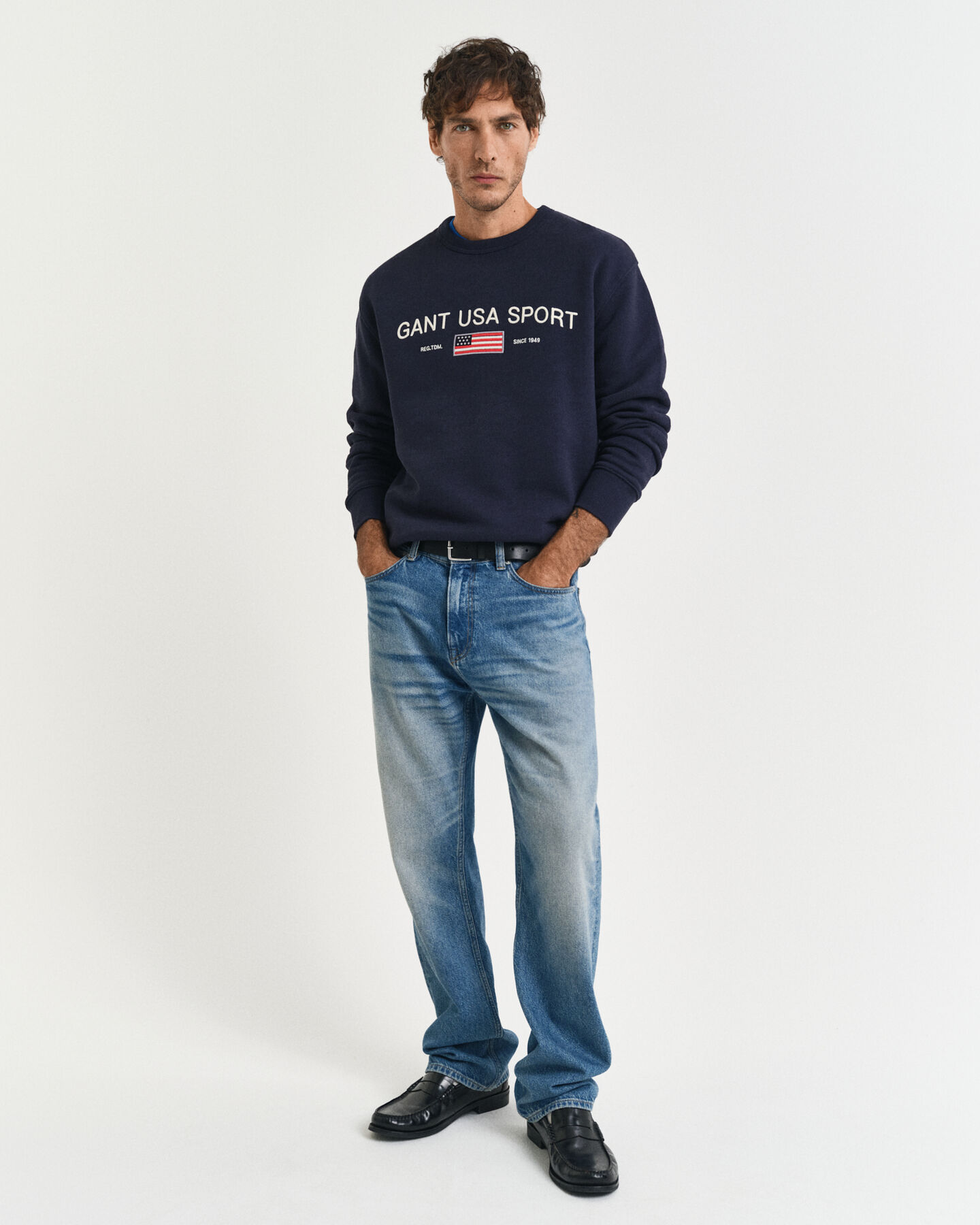 Graphic sweatshirt med crewneck