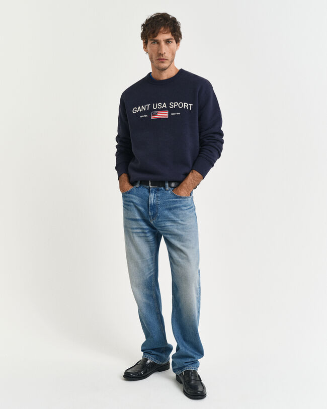 Graphic sweatshirt med crewneck