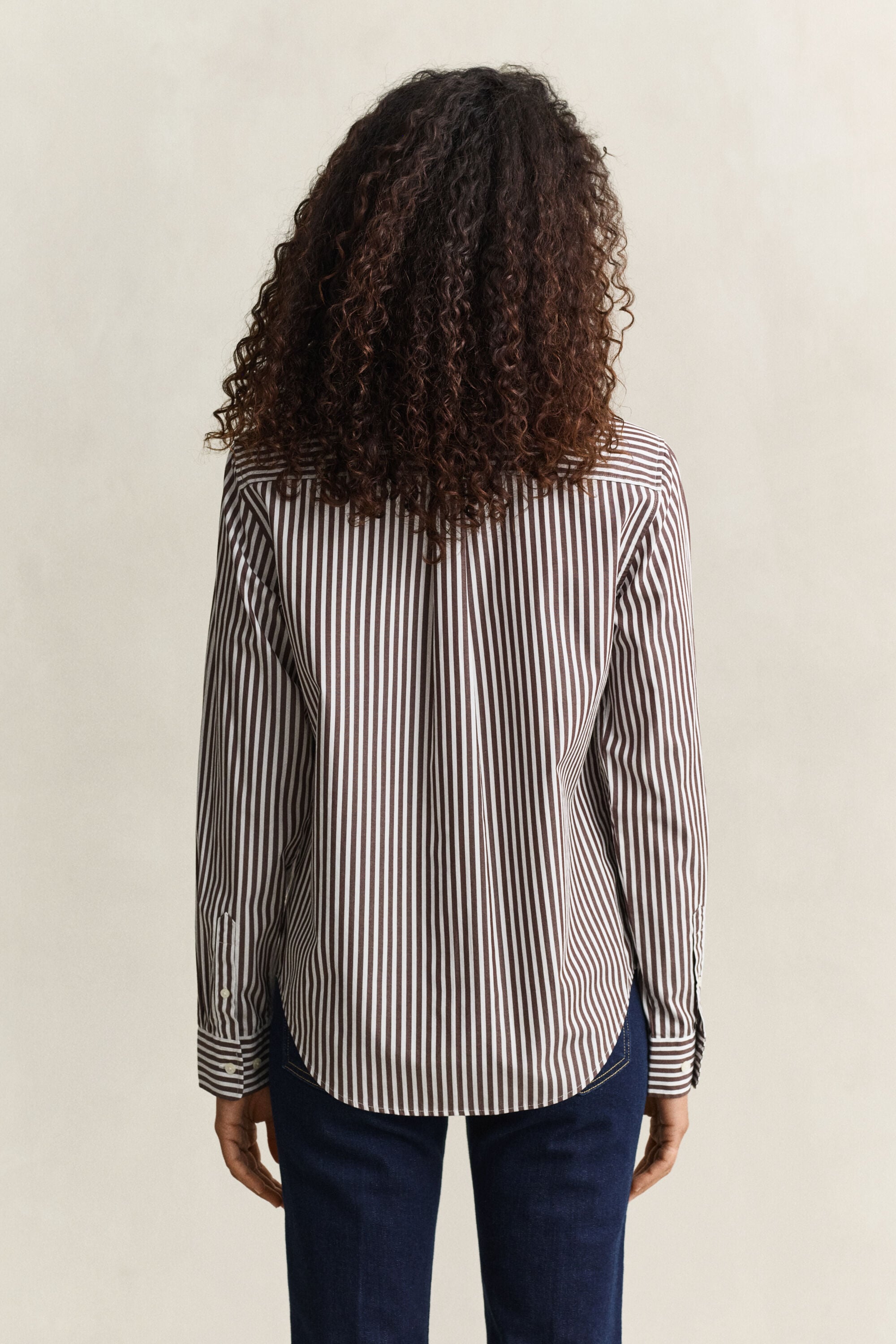 Classic Regular poplin skjorte med striber