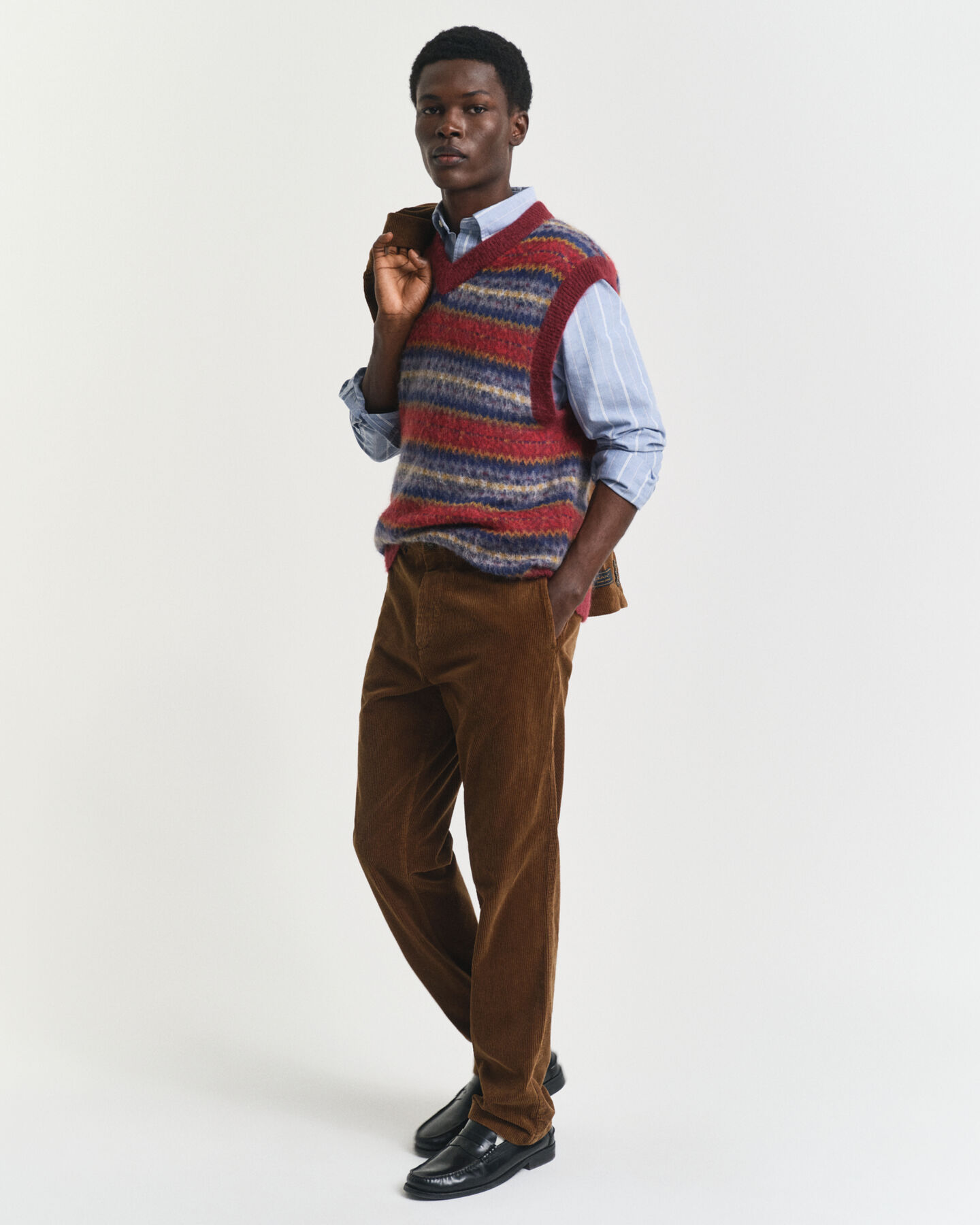 Børstet Fair Isle vest