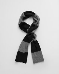 Strikket stribet halstørklæde