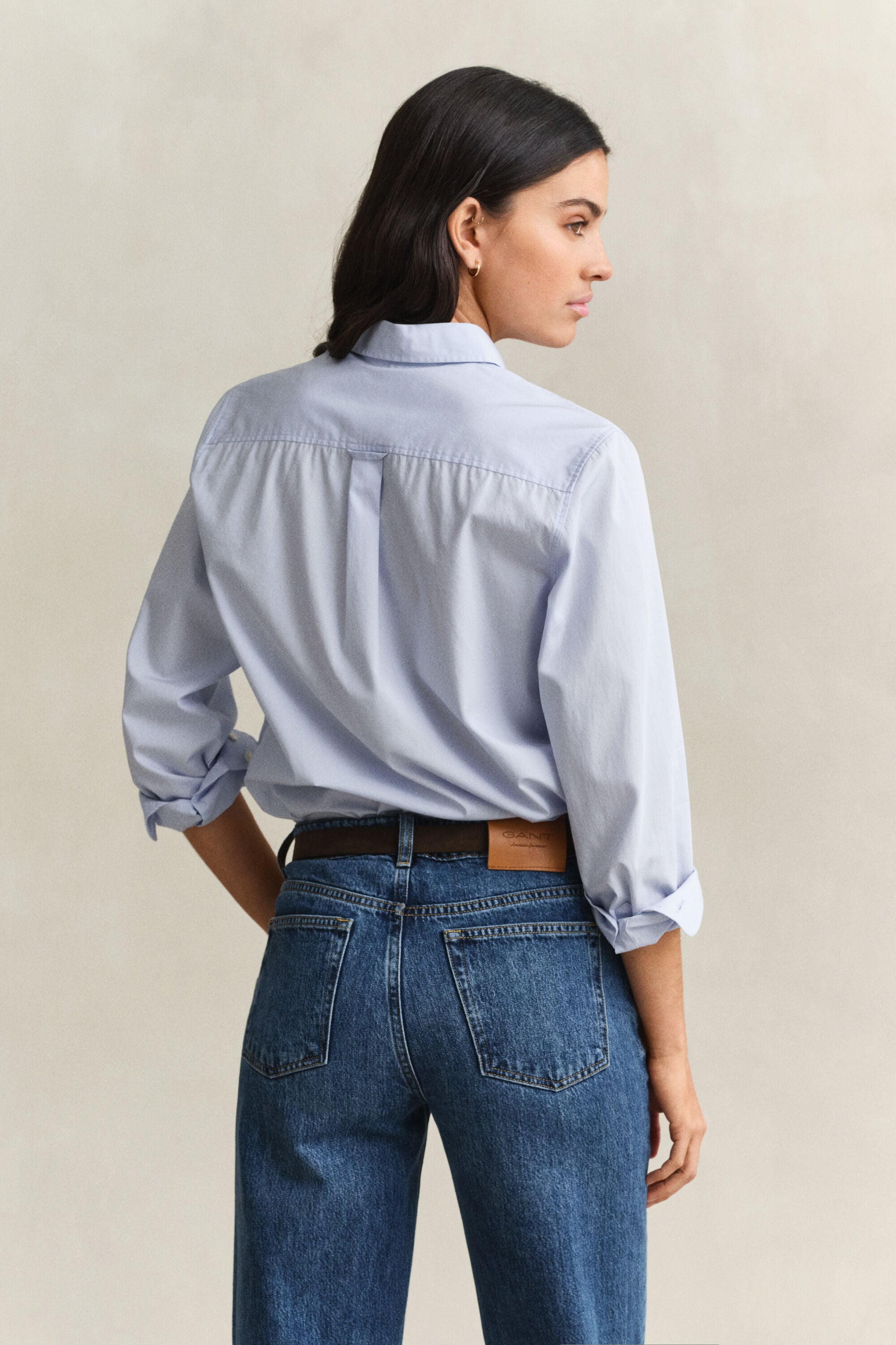 Regular fit klassisk poplin-skjorte