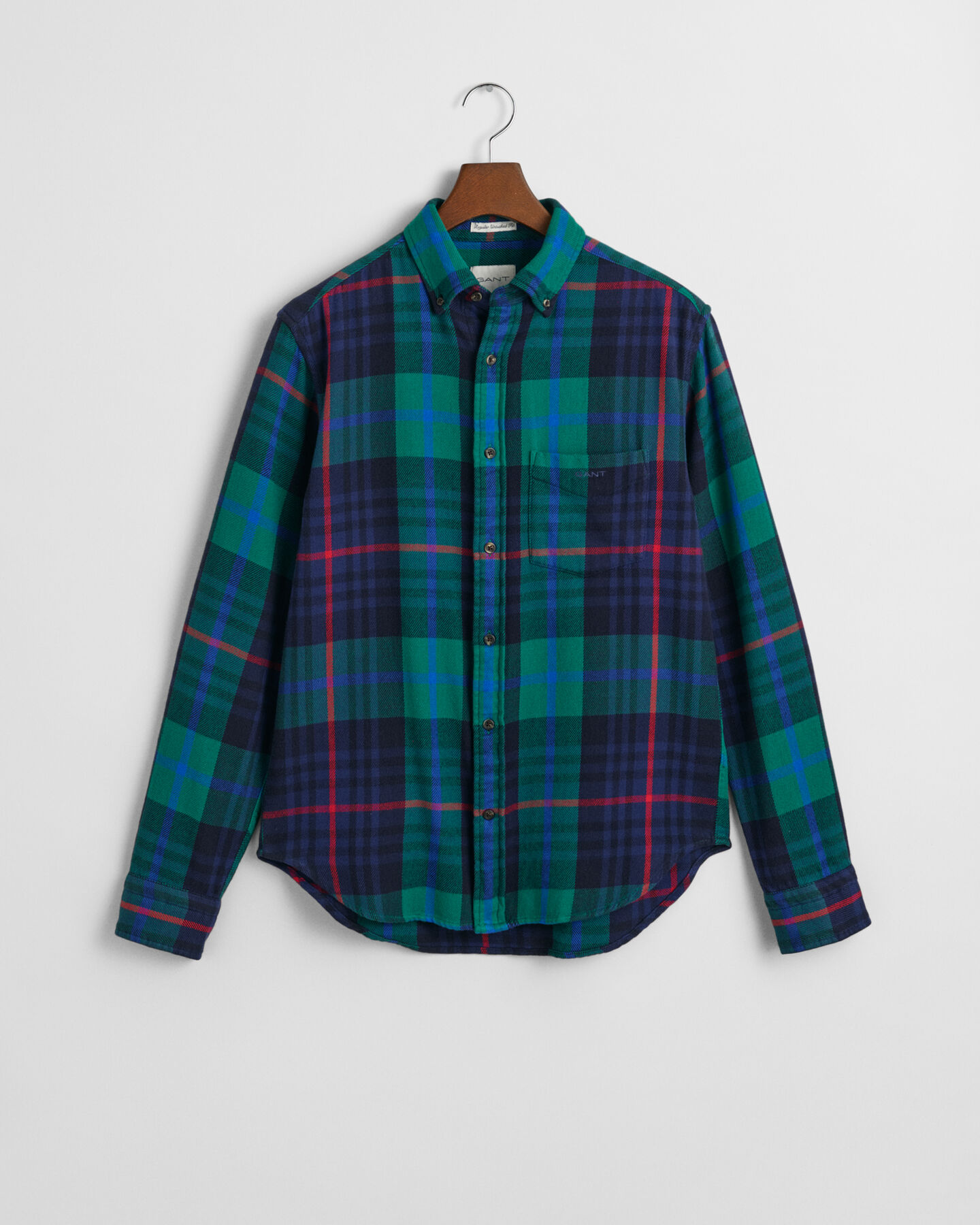 Regular fit ternet twillskjorte