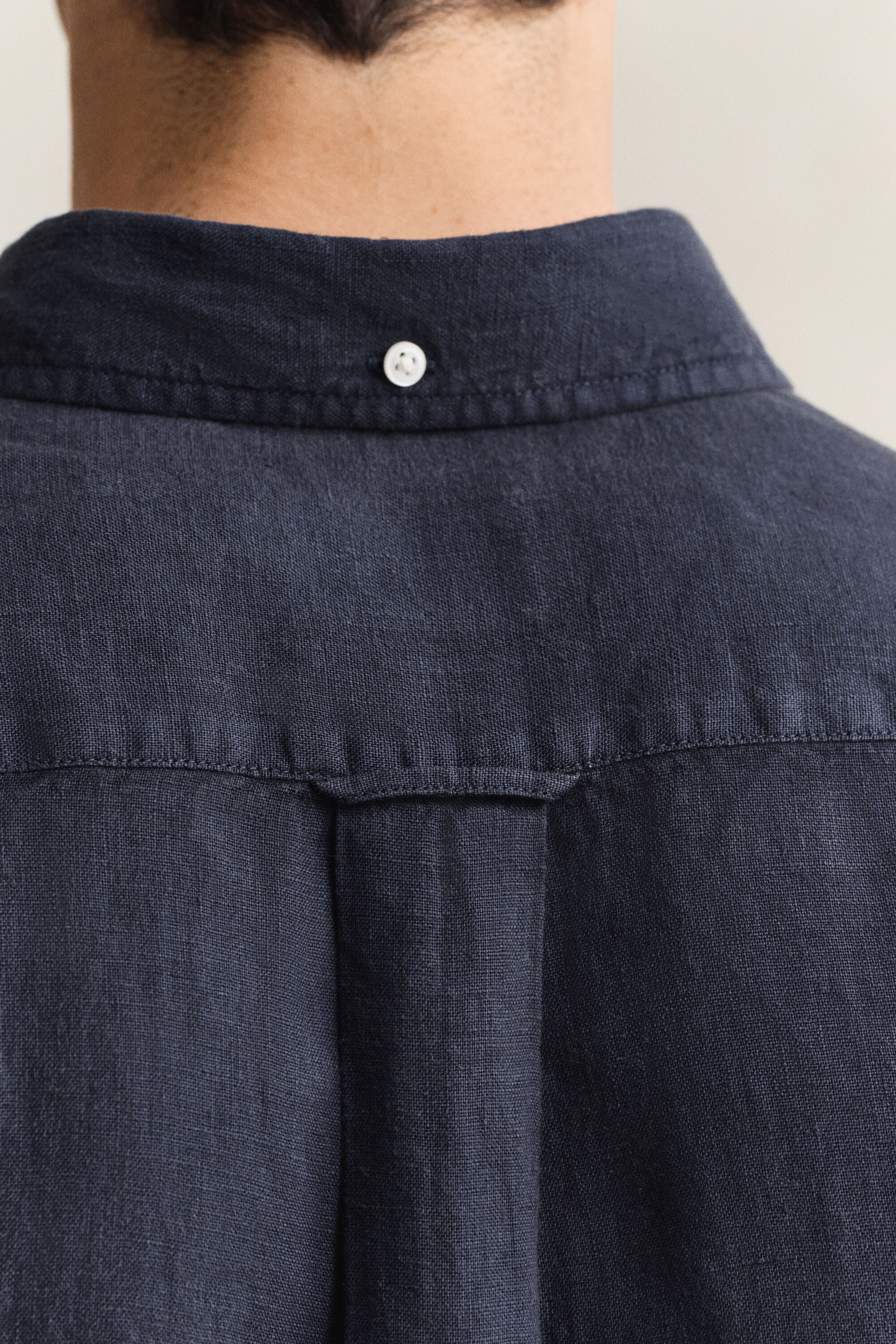 Kortærmet skjorte af hør