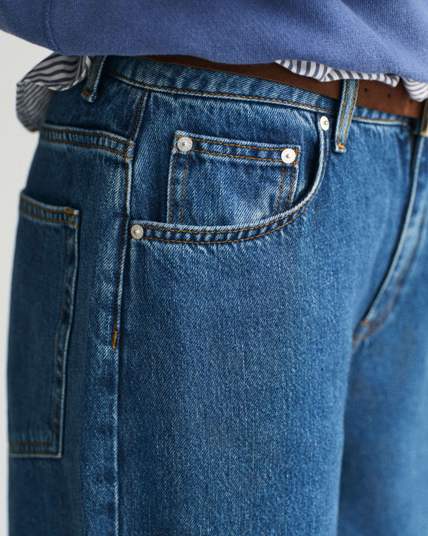 Relaxed Fit jeans med stræk