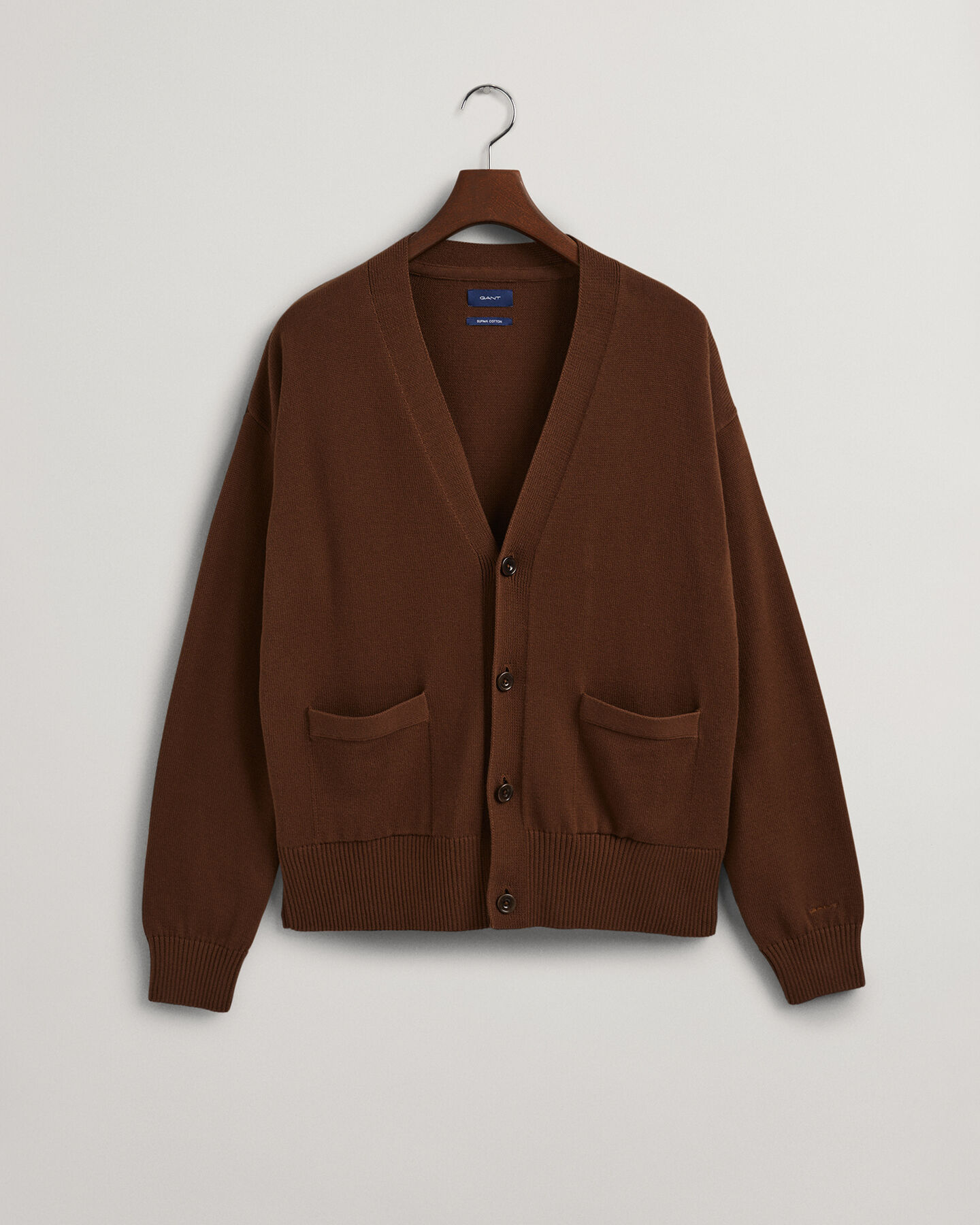 Cardigan af supimabomuld