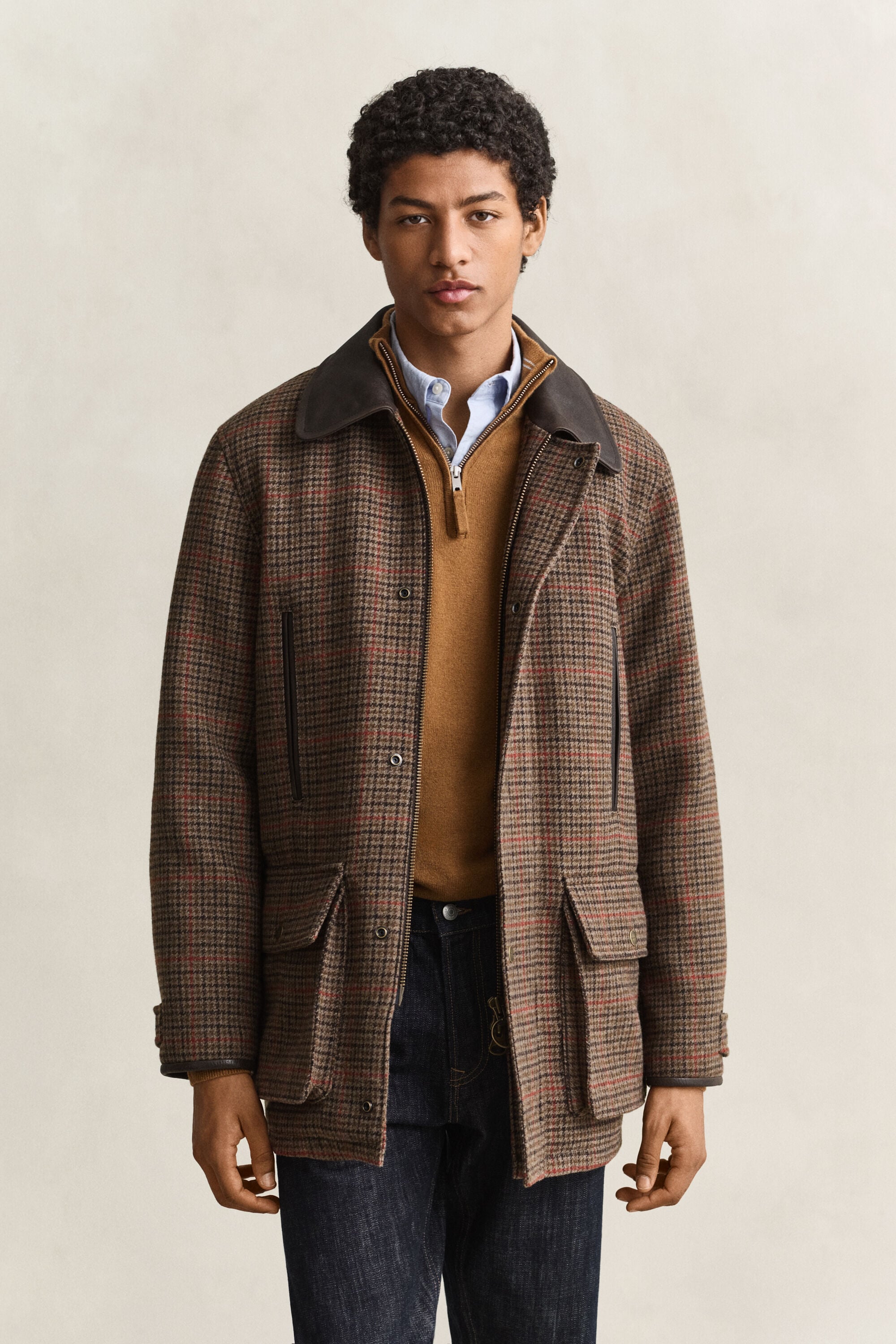 Decker jakke i britisk tweed
