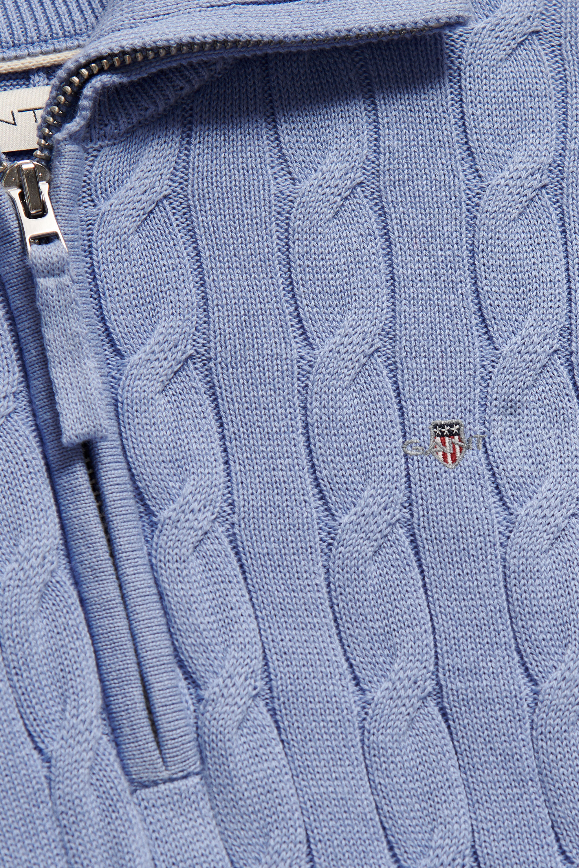 Teen Girls Cable Knit Half-Zip Sweater