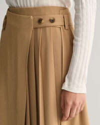 Plisseret sl&aring;-om chino-nederdel