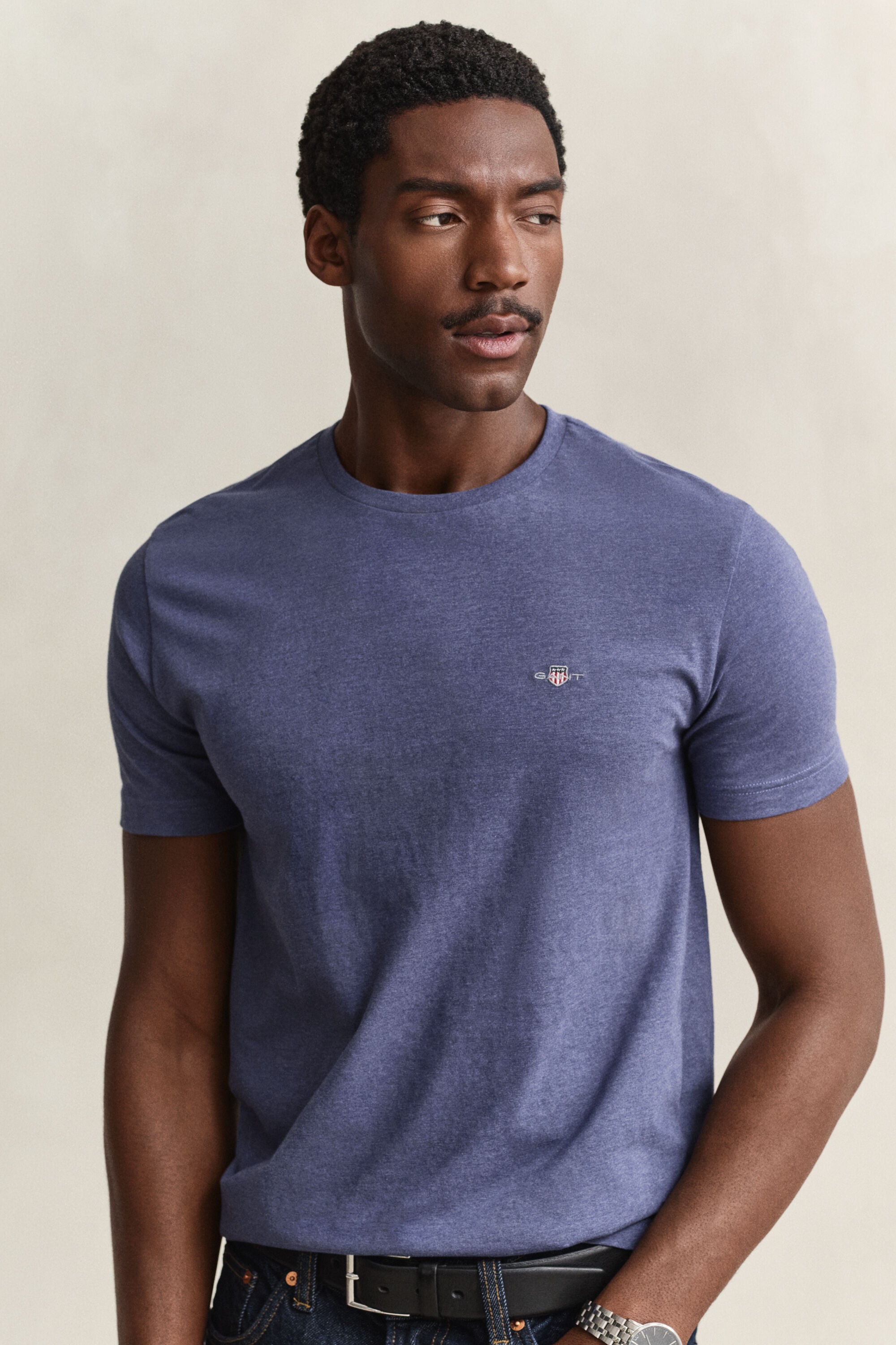 Regular T-shirt med skjold
