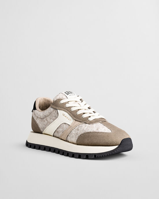Caffay sneakers af ruskind og uld