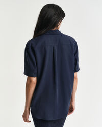 Relaxed fit skjorte med lommer