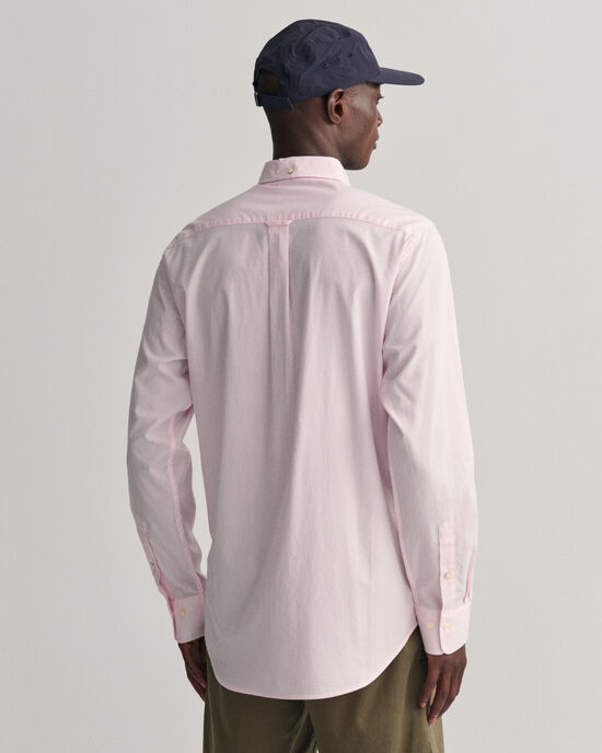 Regular fit Banker t&aelig;tv&aelig;vet skjorte