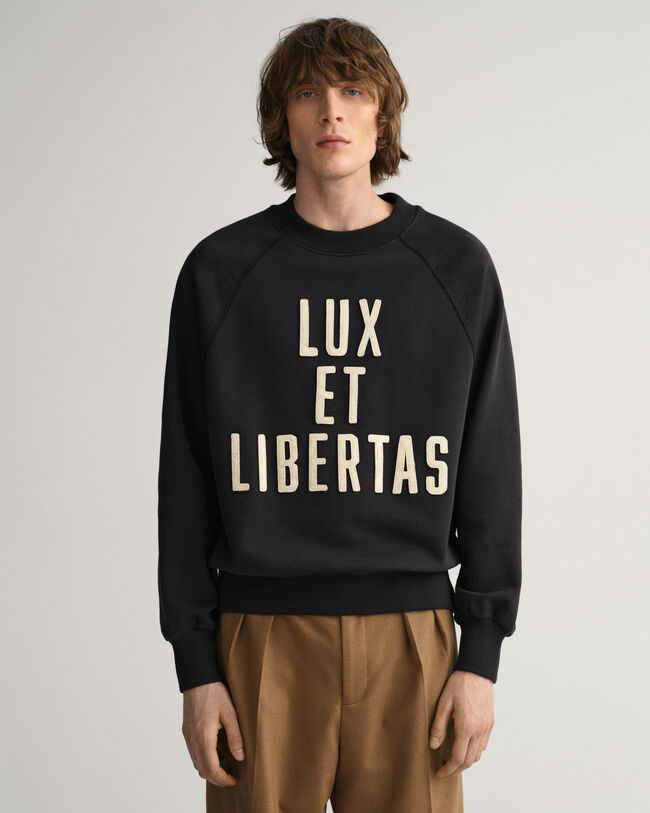 Luxe sweatshirt med crewneck