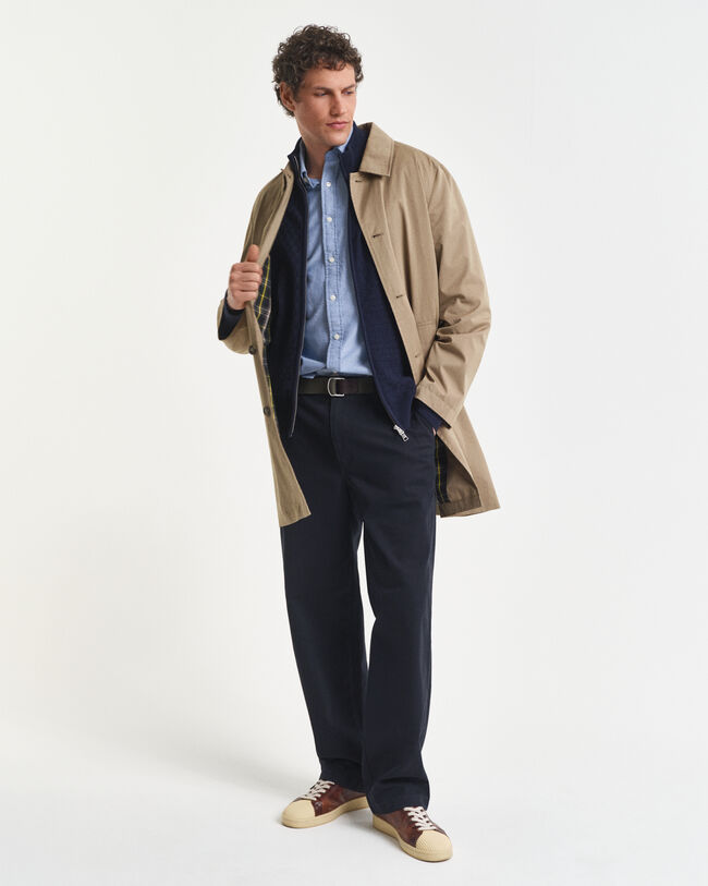 Sweater med mikrotekstur og lynlås