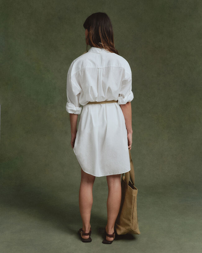 Oversized skjortekjole