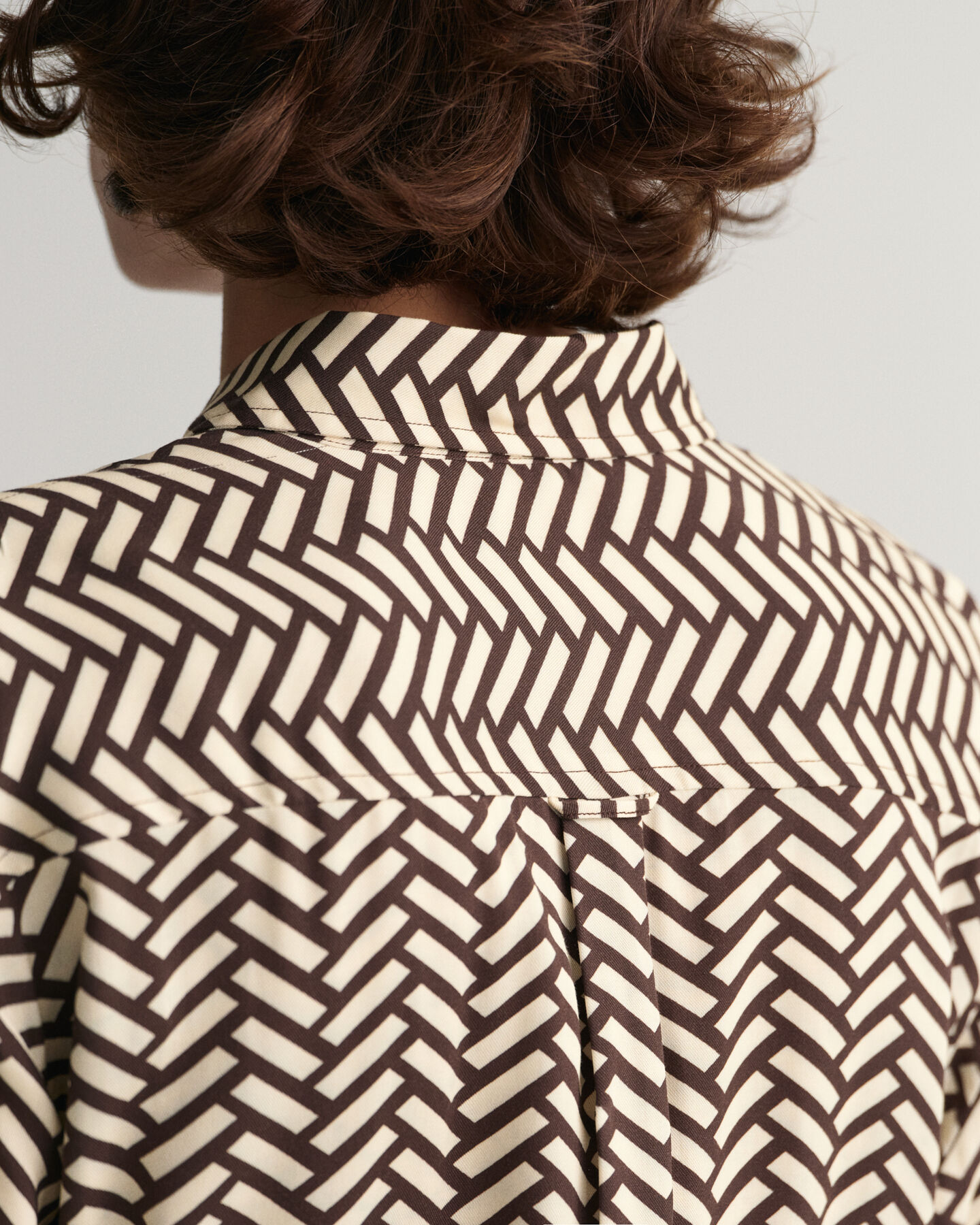 Geometric A-Line skjortekjole