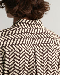 Geometric A-Line skjortekjole