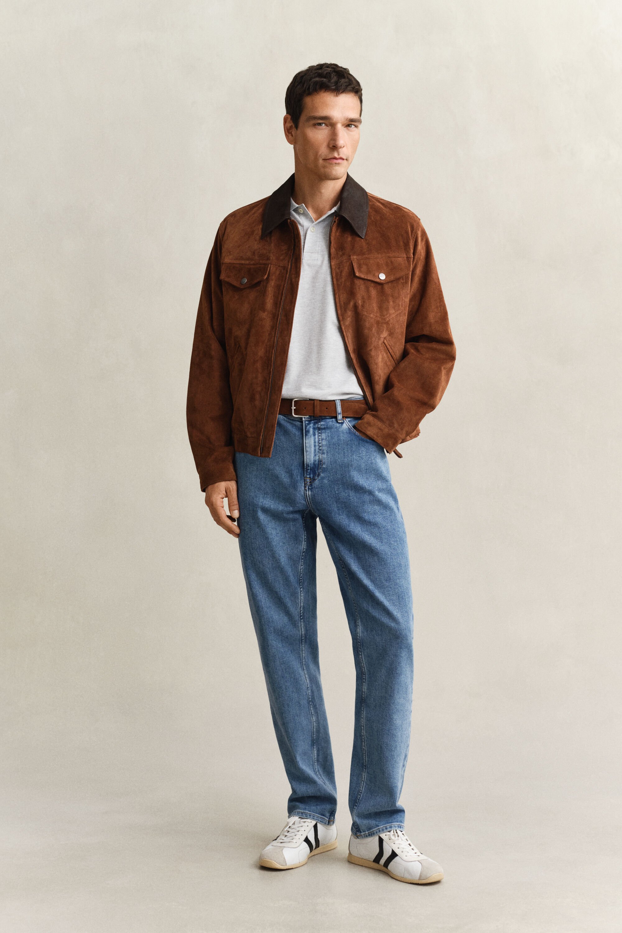 Regular fit jeans i let vask