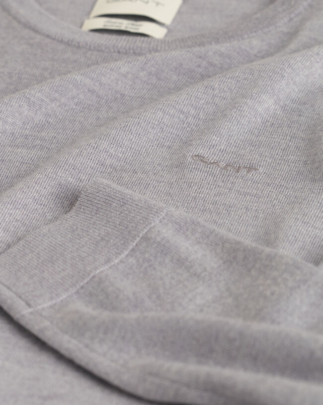 Crewneck sweater af ekstra fin merinould