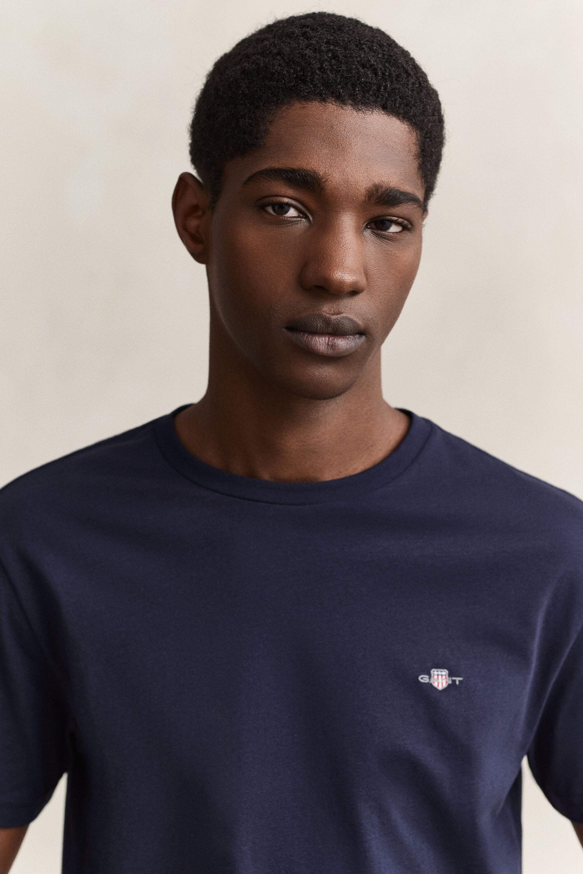 Regular T-shirt med skjold
