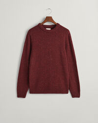 Crewneck sweater med uldnister