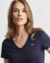 Shield T-shirt med V-hals