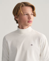 Teens Shield lang&aelig;rmet top med rullekrave