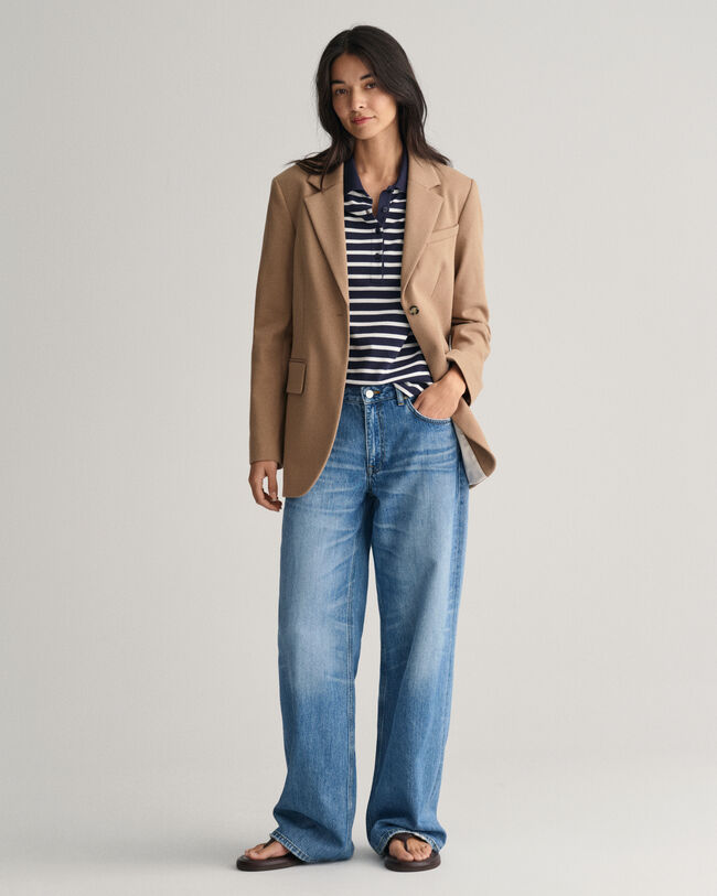 Stribet Shield piqué poloskjorte