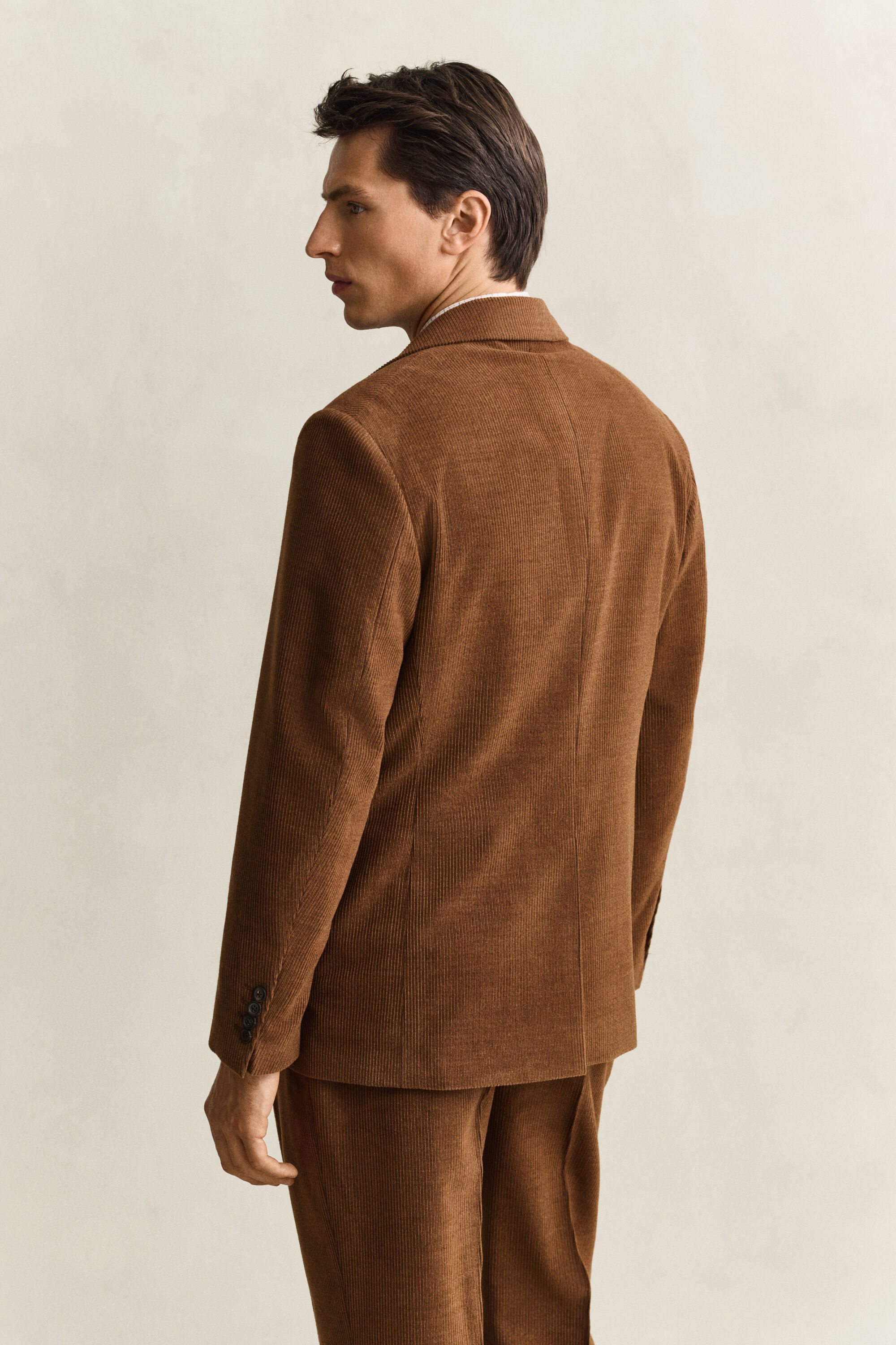 Gant x Yale blazer i jernbanefløjl af uld