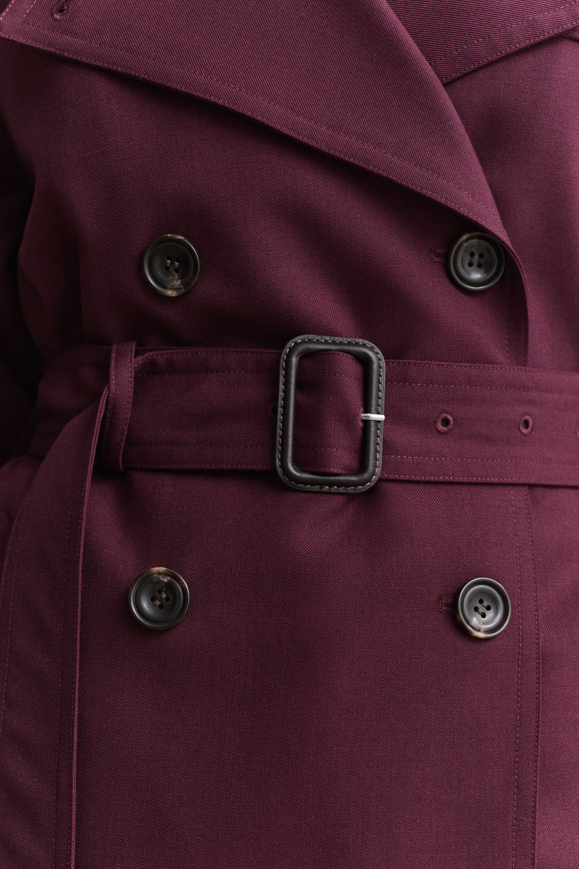 Trenchcoat i uldblanding