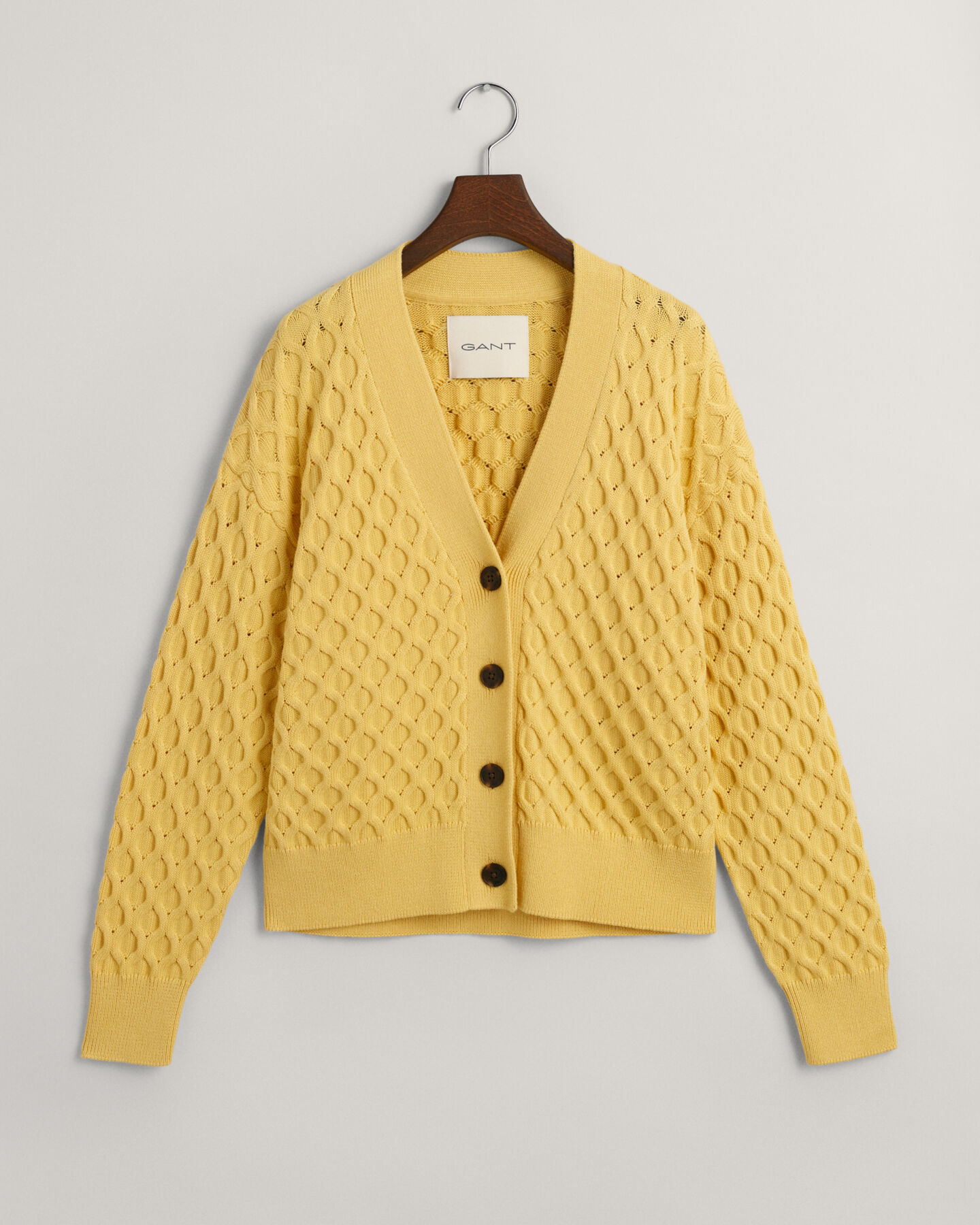 Tekstureret strikket cardigan