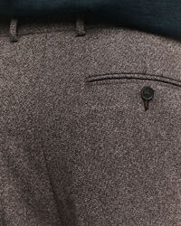 Relaxed fit jakkesæt-bukser i mouliné-uld