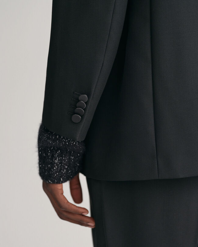 Dobbeltradet Tuxedo jakkesæt-blazer