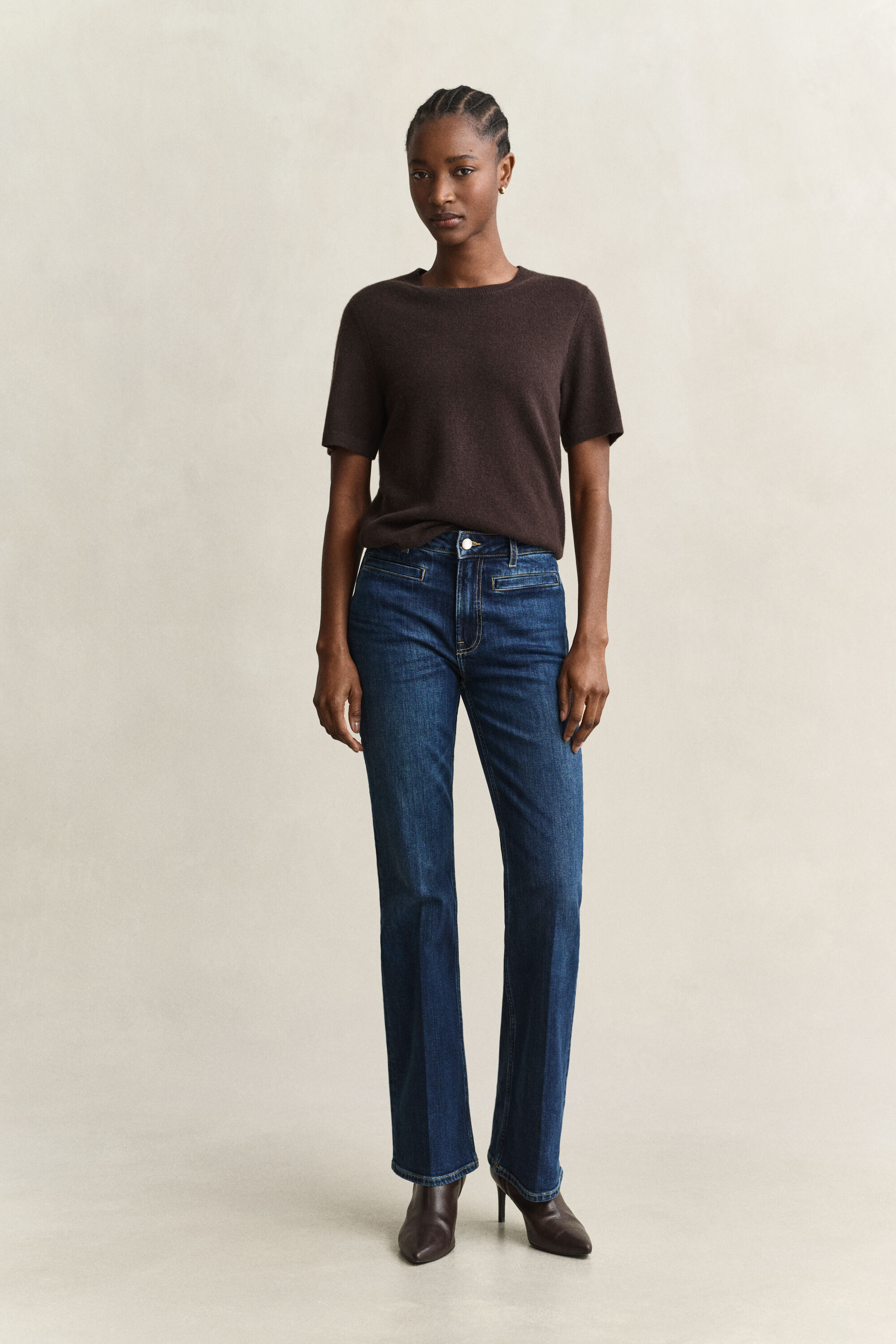 Monogram jeans med svaj