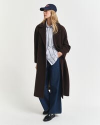 Relaxed fit klassisk stribet poplin-skjorte