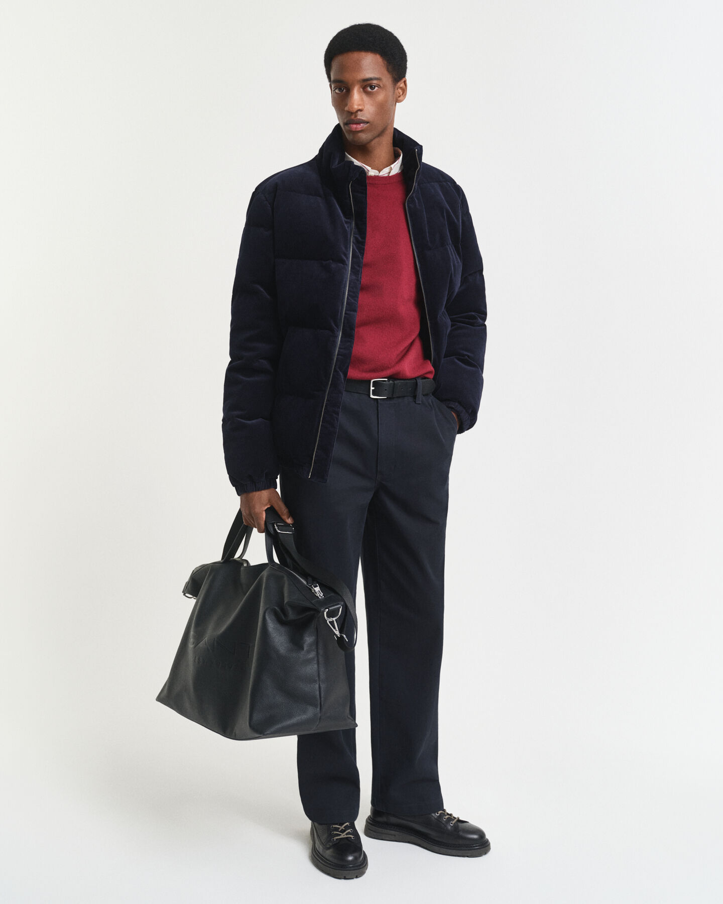 Crewneck sweater i ekstra fin lammeuld