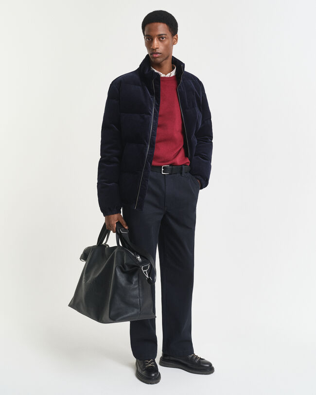 Crewneck sweater i ekstra fin lammeuld