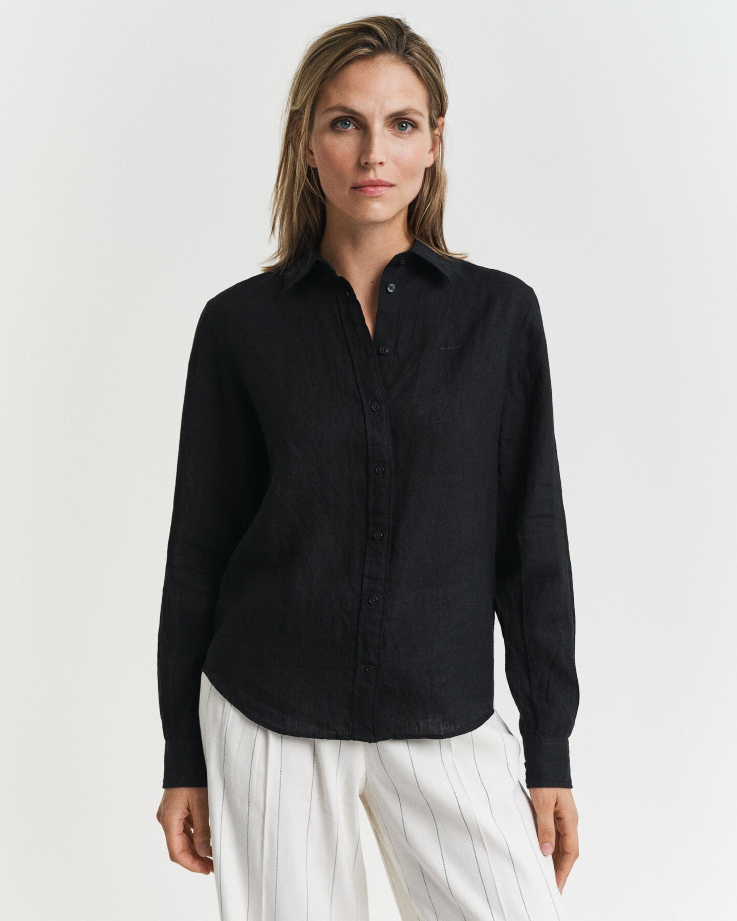 Regular fit skjorte af hør