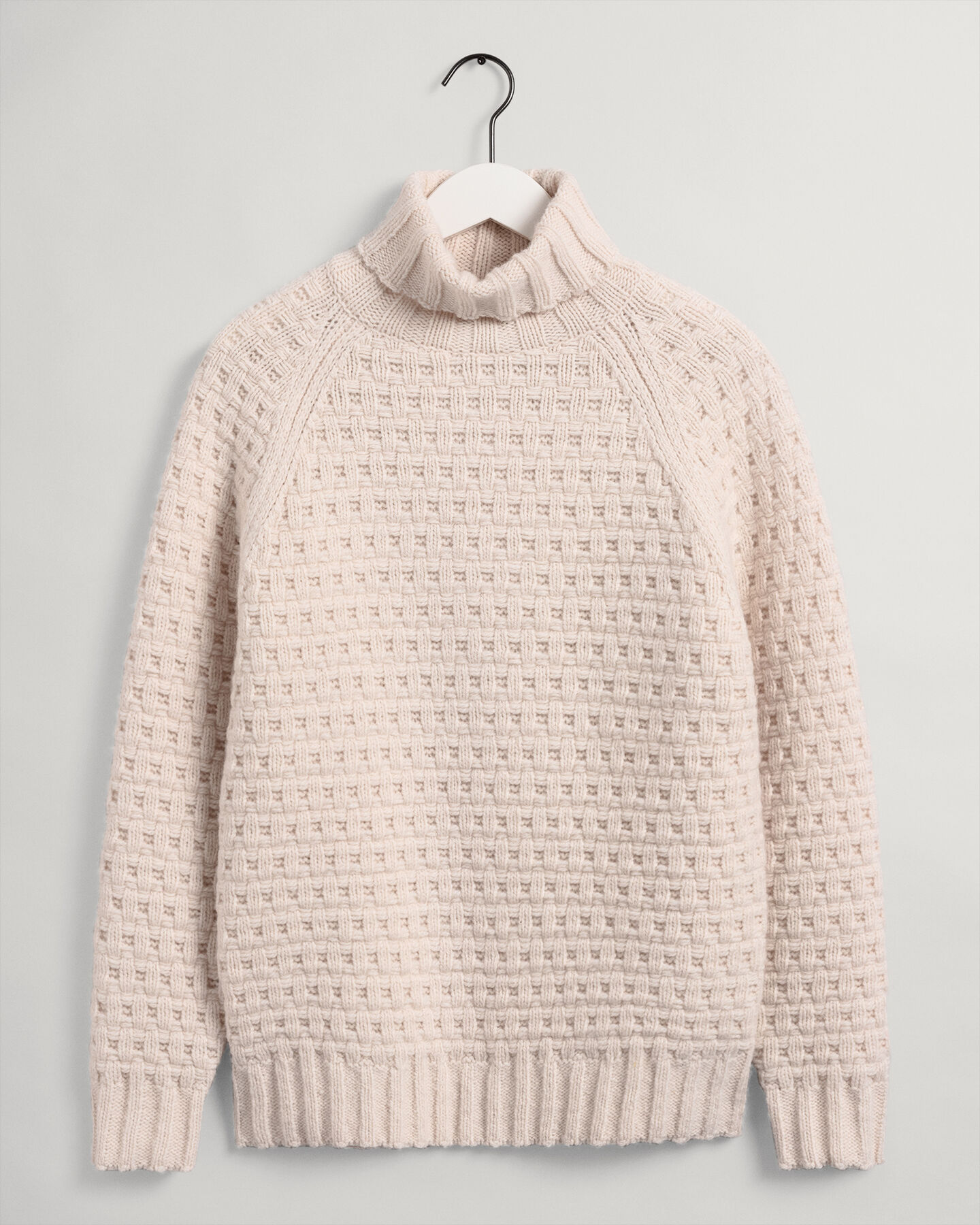 Chunky Texture sweater med rullekrave
