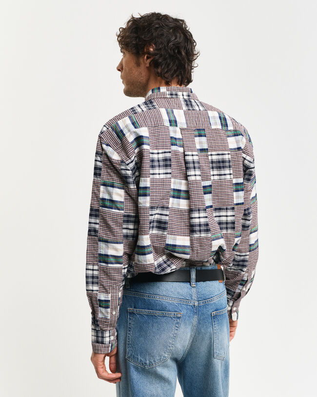 Remake Relaxed fit patchwork skjorte