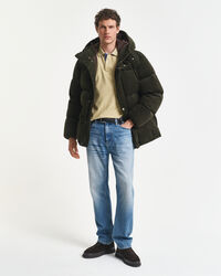 Kontrastfarvet piqué poloskjorte