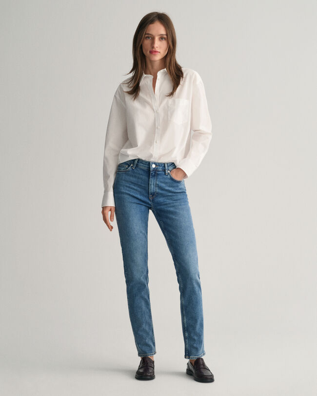 Slim fit jeans med super stræk