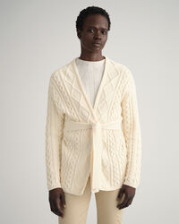 Kabelstrikket slå-om cardigan