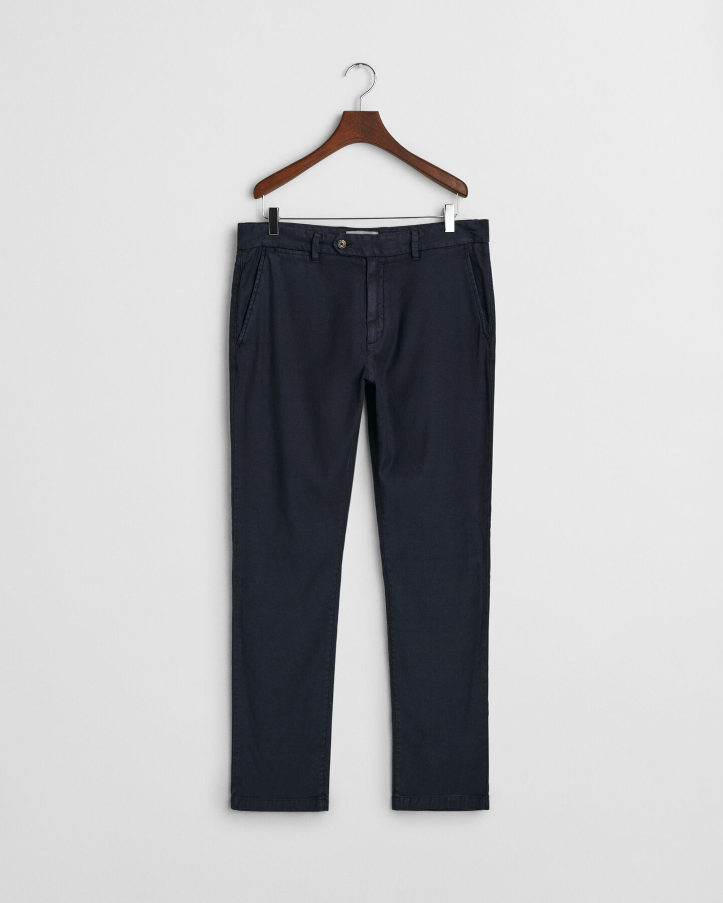 Slim fit chinobukser af bomuld og h&oslash;r